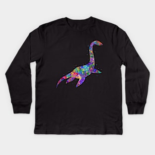 Plesiosaurus dinosaur Kids Long Sleeve T-Shirt